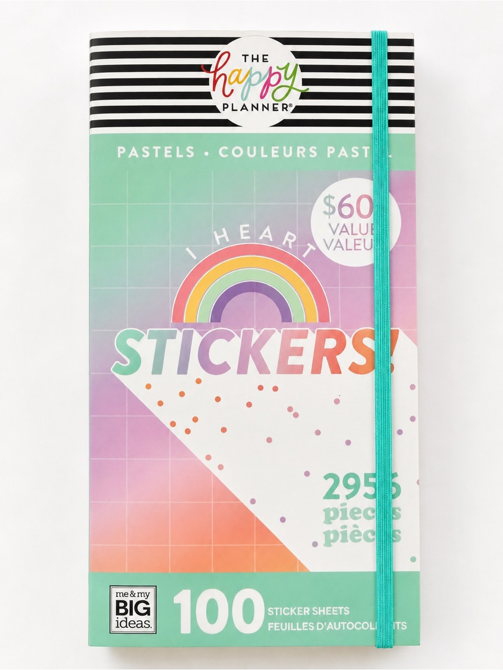 The Happy Planner Pastel I Heart Stickers Mega Sticker Book 2956 Pieces